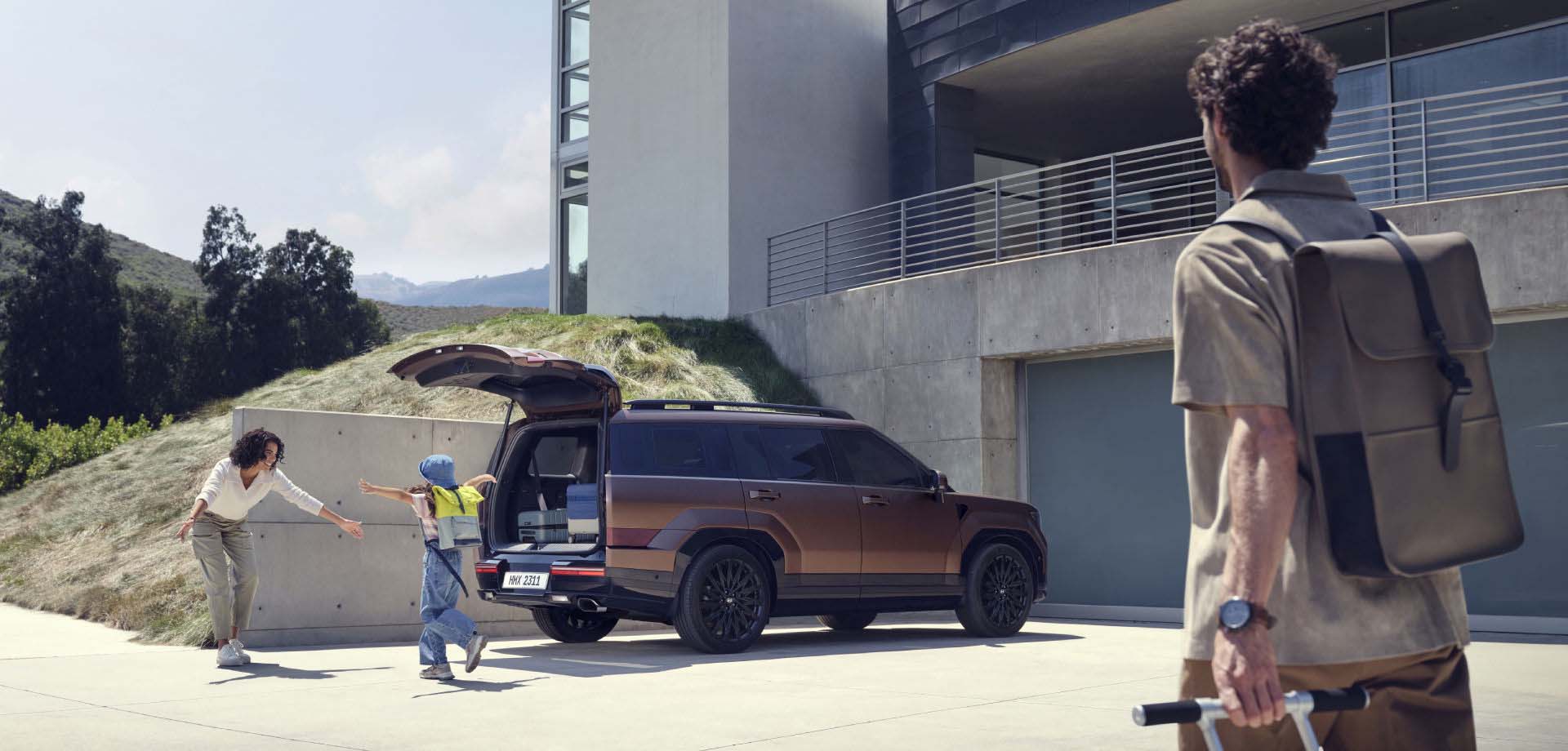 The family is with SANTA FE